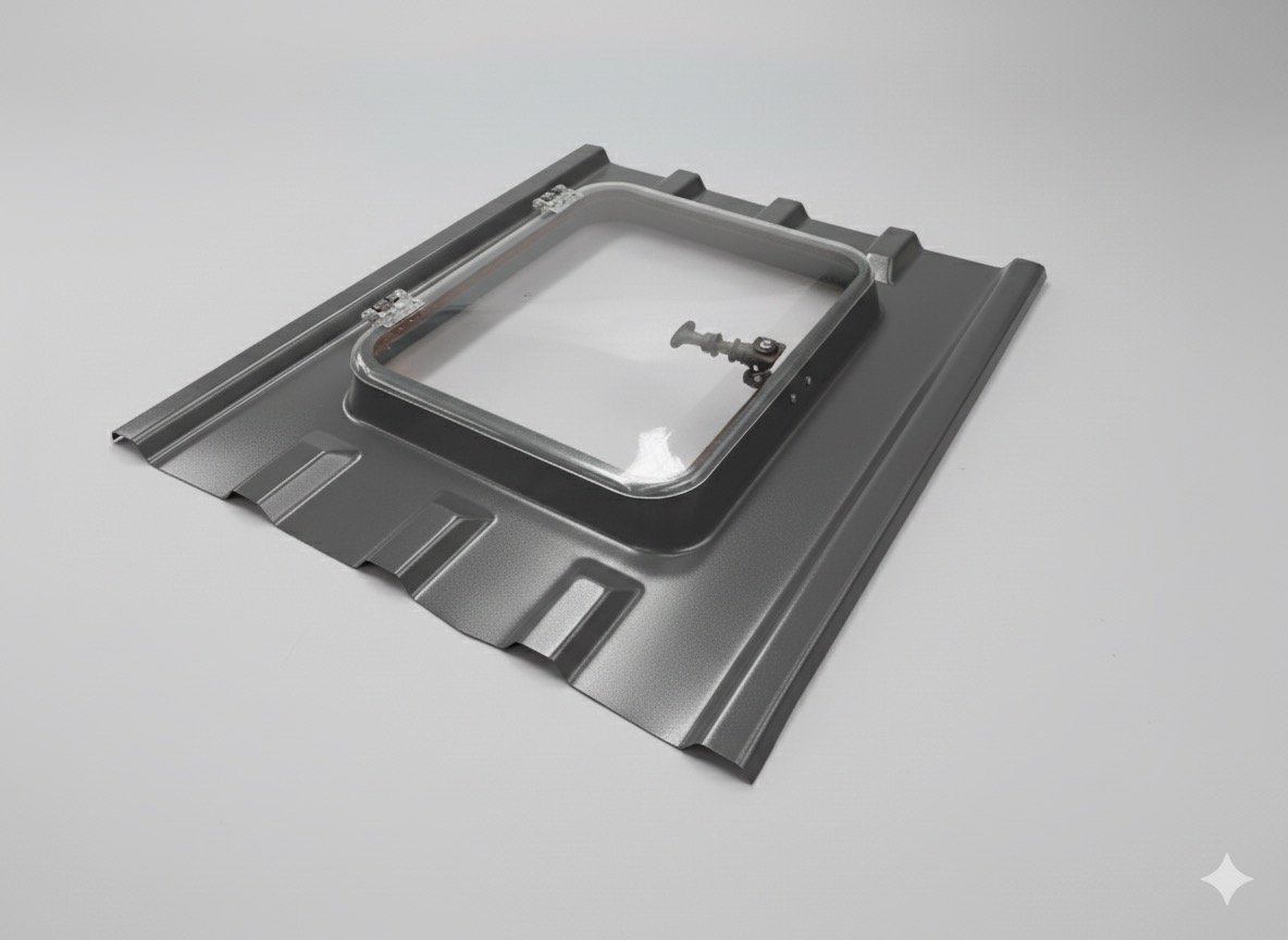 trapez çatı çıkış kapağı — RAL 7016